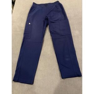 FIGS Technical Collection Cargo Scrub Pants Mens XS/S Purple Logo Elastic Waist